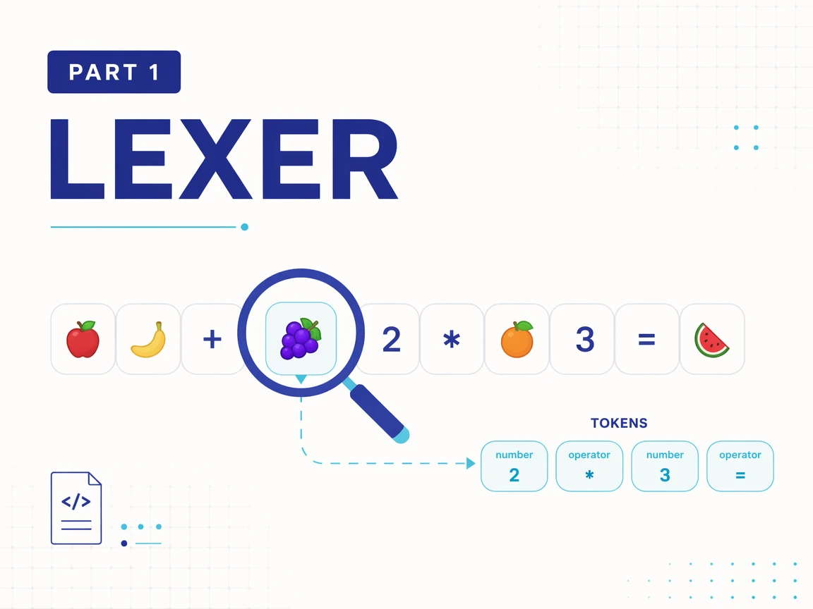 Emoji AST Interpreter Lexer Stage - Part 1