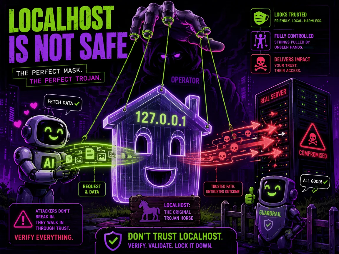 How Localhost Fools LLM Agent Guardrails