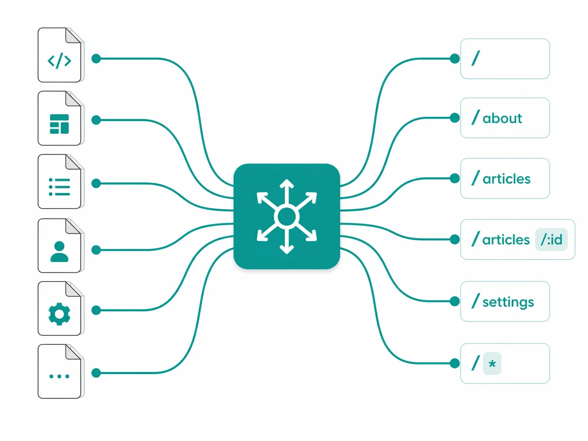 Routes directory mapping to HTTP endpoints with typed handlers