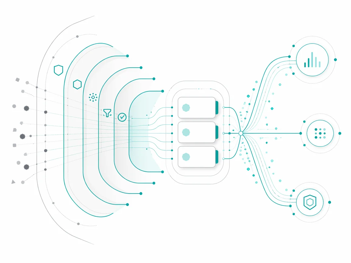 Middleware pipeline with security and observability layers around handlers
